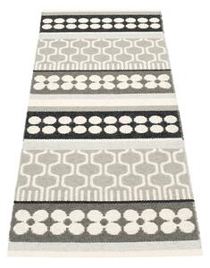 Siv/kremno bel zunanji in notranji tekač 70x180 cm Asta Warm Grey – Pappelina