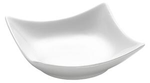 Bela porcelanasta skleda Maxwell & Williams Basic Wave, 10,5 x 10,5 cm