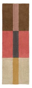 Ročno tkan volnen tekač 80x230 cm Chroma Spiced Coral – Lorena Canals