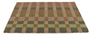 Predpražnik iz kokosovih vlaken 40x60 cm Pink and Blue Check – Artsy Doormats