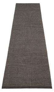 Antracitno siv zunanji in notranji tekač 70x300 cm Emm Black Linen – Pappelina