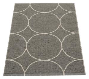 Temno siva notranja in zunanja preproga 70x100 cm Boo Charcoal Linen – Pappelina