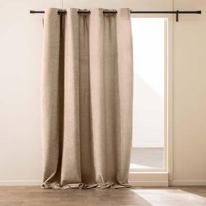 Svetlo rjava bouclé zavesa 140x260 cm Winona – douceur d'intérieur