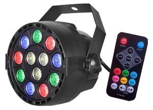 LED Disko reflektor LED/12W/230V multicolor + Daljinski upravljalnik