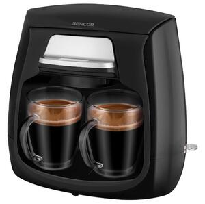 Sencor - Kavni aparat z two mugs 500W/230V črna