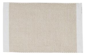 Bela/bež tekstilna kopalniška preproga 50x80 cm Grid – Mette Ditmer Denmark