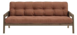 Oranžen raztegljiv kavč 204 cm Grab - Karup Design