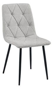 Sivi stol LIBRA PLATINUM GREY s črnimi nogami