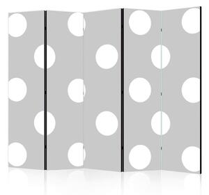 PARAVAN 225/172/3 cm bela, svetlo siva