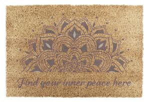 Predpražnik iz kokosovih vlaken 40x60 cm Find Your Inner Peace – Artsy Doormats
