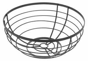 Črna skleda za sadje iDesign Austin, ø 27,31 cm