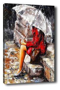 Slika Tablo Center Waiting in the Rain, 40 x 60 cm