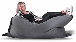 Blazina za sedežno garnituro iz sivega semiša EMI