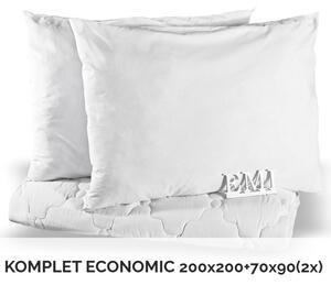 Komplet zakonske odeje in blazine Economic 200x200 + 90x70 (2x) EMI