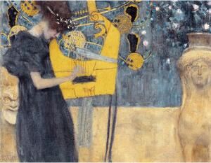 Reprodukcija slike Gustav Klimt - Music, 90 x 70 cm