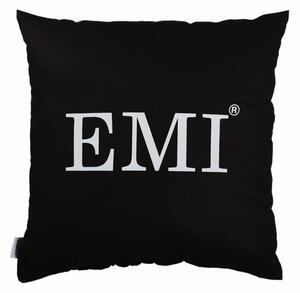 Vzglavnik 40x40 tiskan črni EMI