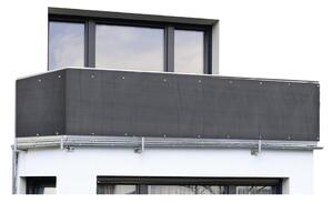 Črn plastičen balkonski zastor 500x85 cm – Maximex