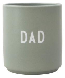 Zelena porcelanasta skodelica 300 ml Dad – Design Letters