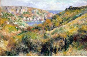 Reprodukcija slike Auguste Renoir - Hills around the Bay of Moulin Huet, Guernsey, 60 x 40 cm