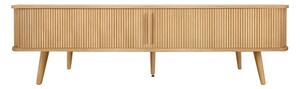 TV omarica v hrastovem dekorju v naravni barvi 178x50x40 cm Rove – Woodman