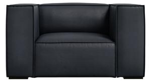 Temno moder usnjen fotelj Madame – Windsor & Co Sofas