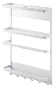 Velik bel magnetni kuhinjski nosilec YAMAZAKI Tower Magnetic Side Rack