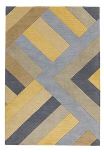 Sivo-rumena preproga Asiatic Carpets Big Zig, 160 x 230 cm