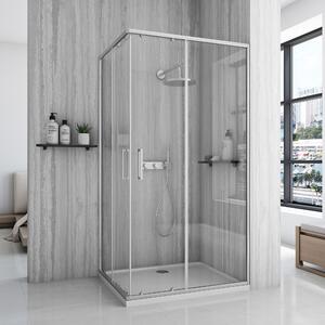 Tuš kabina Rea City 80x100 Nickel Brush