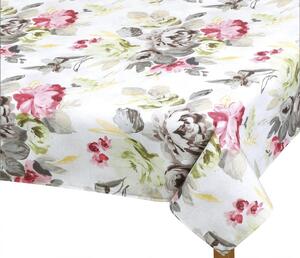 Bellatex Namizni prt EMA Flowers sivo-rožnatebarve , 120 x 160 cm, 120 x 160 cm