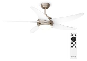 Klarstein Stropni ventilator Bolero z lučjo | 132 cm | 35 W | Tih delovanje | Les