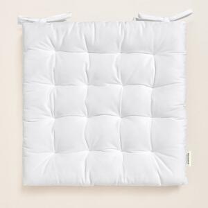 Bela velur blazina za stol 40x40 cm