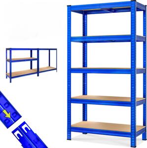 Regal za težke obremenitve HEAVY, maks. 875kg, 90x40x180cm, moder Monzana
