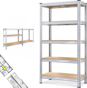 Regal za težke obremenitve HEAVY, maks. 875kg, 90x40x180cm, srebrn Jurhan