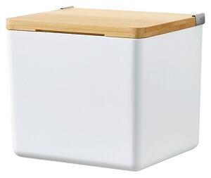 Tesa Zaboj za shranjevanje Baboo (Do x Š x V: 12,2 x 10,2 x 11 cm, ABS-plastika, Bela/Bambus)
