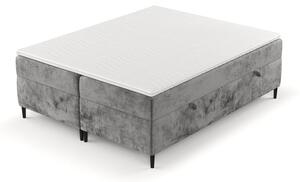 Temno siva boxspring postelja s prostorom za shranjevanje 160x200 cm Araya – Maison de Rêve