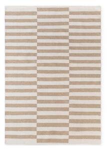 Bela/svetlo rjava obojestranska/ročno tkana volnena preproga 120x180 cm Vika – Hanse Home