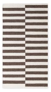 Bela/rjava obojestranska/ročno tkana volnena preproga 80x150 cm Vika – Hanse Home