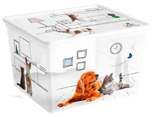 Škatla za shranjevanje KETER Pets Collection Cube (34 x 40 x 25 cm, 27 l)