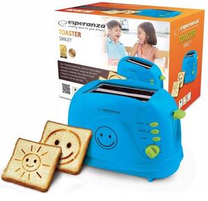 750W zabaven opekač kurha SMILEY moder