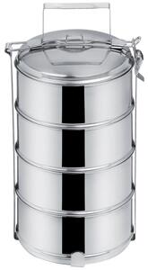 4x1300 ml inox lunch box posoda za hrano z ročajem