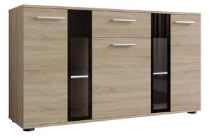 Komoda Tucson 114, Sonoma hrast, 80x141x41cm