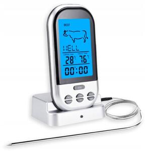 PRO LCD kuhinjski termometer s sondo 100cm do 250°C za meso