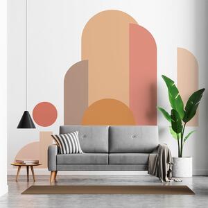 Stenska nalepka 120x250 cm Abstract Sunset – Ambiance