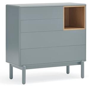 Modra/siva nizka komoda 90x90 cm Corvo – Teulat