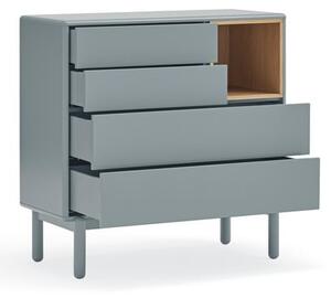 Modra/siva nizka komoda 90x90 cm Corvo – Teulat