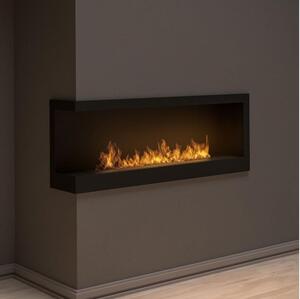 InFire - Kotni BIO kamin 45x120 cm 3kW črna