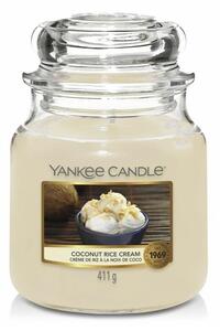 Yankee Candle - Dišeča sveča COCONUT RICE CREAM medium 411g 65-75 ur