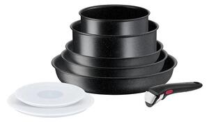 Tefal - Set kuhinjske posode 8 kom. INGENIO BLACK STONE