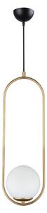 Zlata viseča svetilka Squid Lighting Arch, višina 146 cm