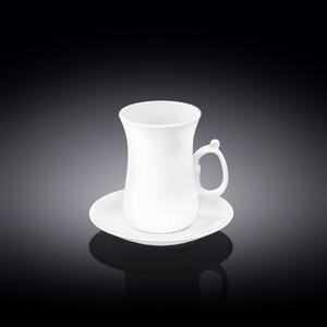 Skodelica in Podstavek, Porcelan, 120ml
